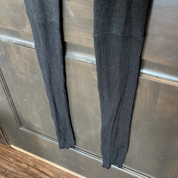 Free People Black Sweater Leggings with Leg Warmers Size M - Picture 3 of 6